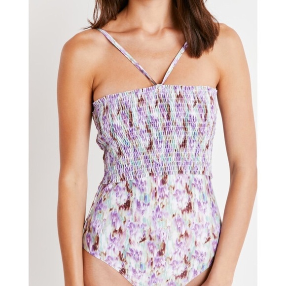 Tanya Taylor Kendra Smocked Plus Size One Piece 2XL - Picture 2 of 6